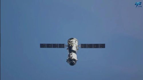 中国空间站外观俯瞰图