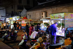 夜光巷小吃街夜景