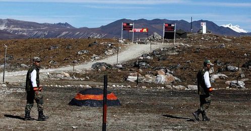 中印边境对峙现场照片