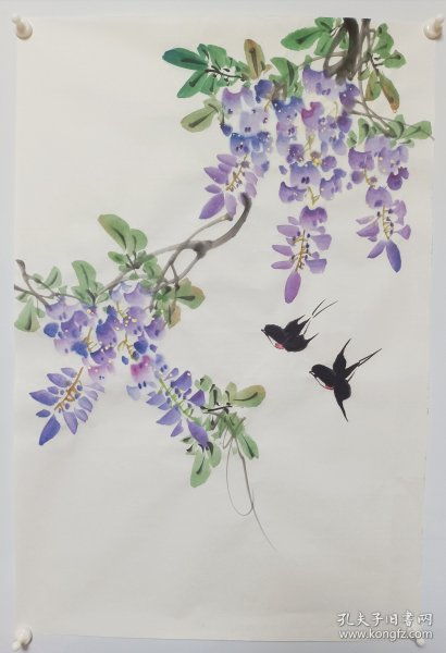 书法作品:紫藤廊墙