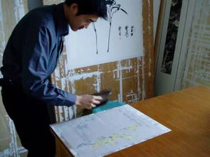 字画装裱过程示意图