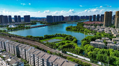 现代绍兴城市风景