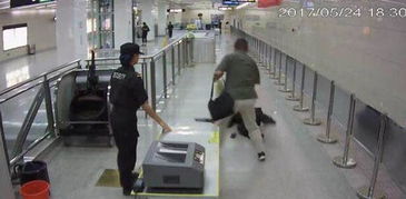 高铁站安检员扫描乘客手机上的电子身份证明