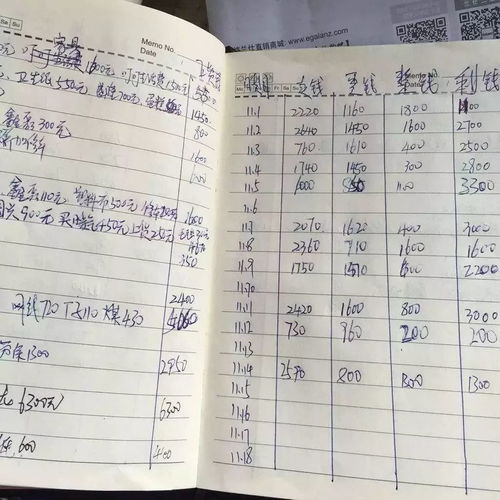 个人记账笔记本照片