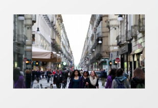 东京街头行人匆匆行走城市街道