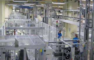 光伏工厂自动化生产线实景图