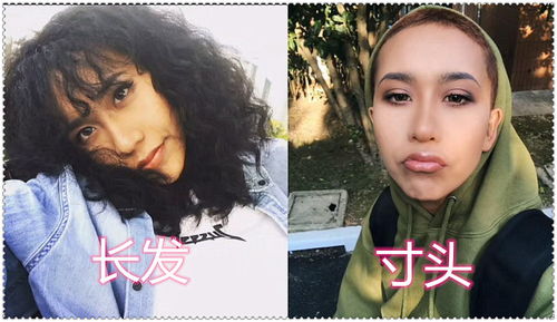 女生正面刘海背后寸头：现在3天一洗，我的发型选择故事