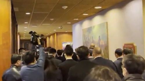 中美高层对话会议现场