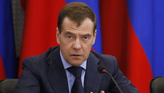 梅德韦杰夫接受媒体采访现场