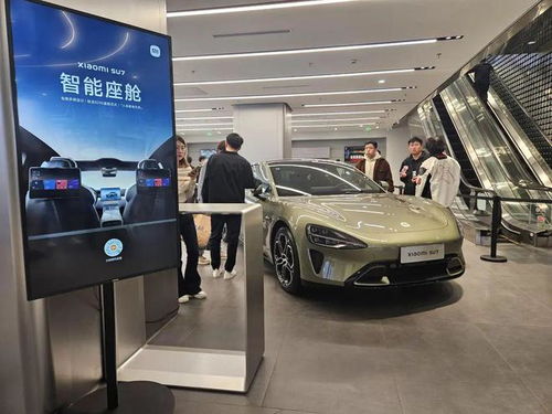 小米汽车展厅顾客试驾场景