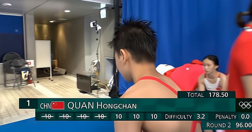 陈芋汐最后一跳完美入水瞬间