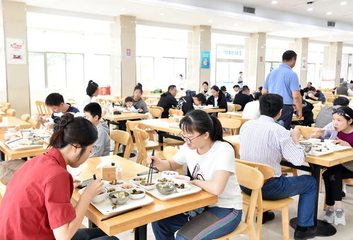 游客在政府食堂用餐场景