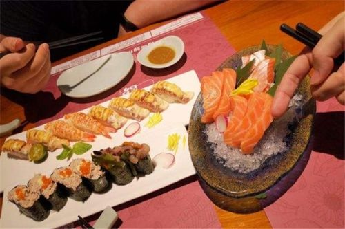 网红日料店创意料理展示