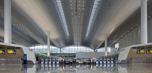 广州白云机场航站楼外大雨倾盆