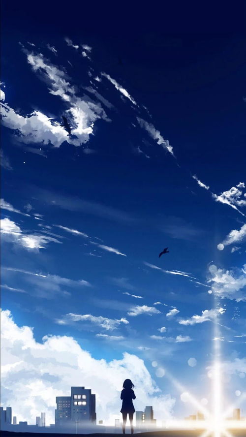 旅人眺望城市天际线