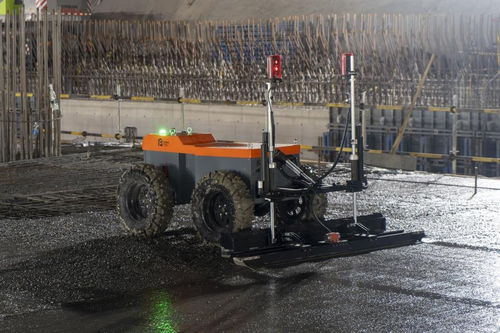 浦东机场四期建筑机器人作业场景