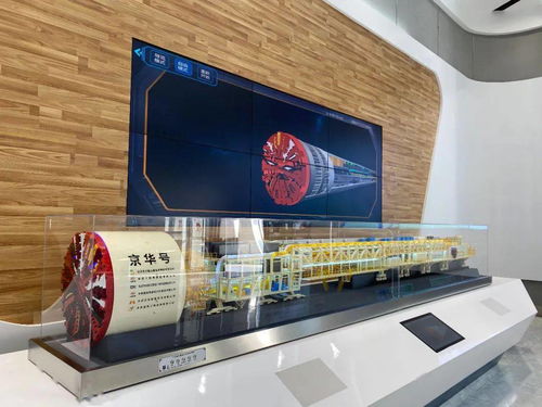 盾构机“京华号”模型展示图