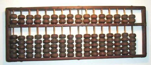 复古算盘与现代智能手机对比