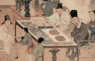 古代文人吟诗作画场景