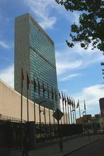 联合国总部大楼俯瞰图