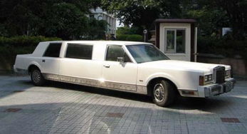 林肯车停在山顶俯瞰美景