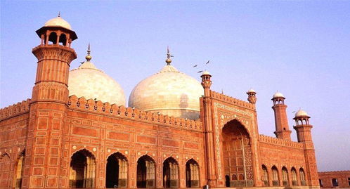 巴基斯坦国旗与白宫建筑对比图