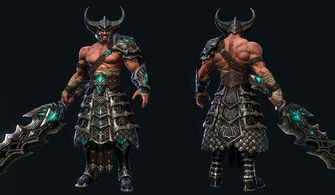 蛮族之王泰达米尔挥舞巨斧