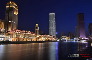 天津津湾广场夜景