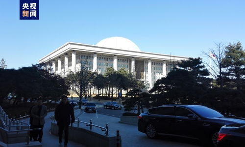 韩国国会大厦夜景