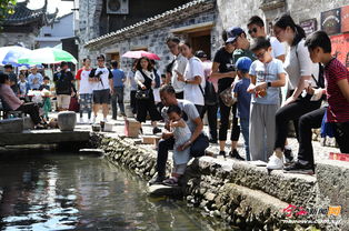 灵隐寺景区内游客熙熙攘攘
