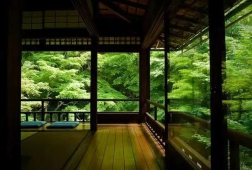 夕阳下的安静庭院象征内心平静