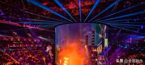 投影秀现场观众沉浸其中