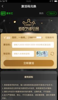 爱奇艺激活码示例