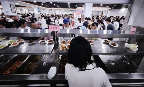 重庆荣昌区政府机关食堂游客排队