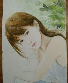 水彩画中的五十铃玉成品图<h2 id=