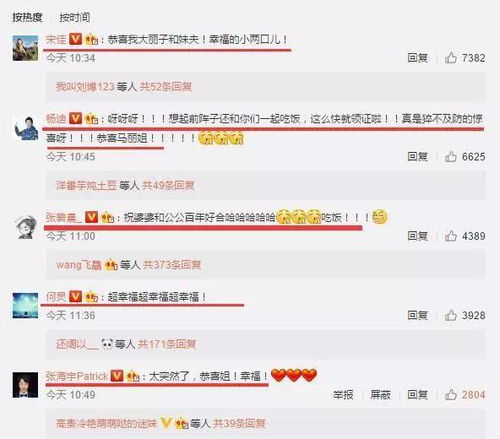 马丽微博评论区截图显示网友留言