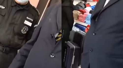 导盲犬在商场门口被保安拦住