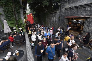 成都宽窄巷子人头攒动