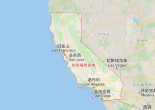 加州旧金山湾区夜景