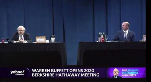 巴菲特在股东大会现场