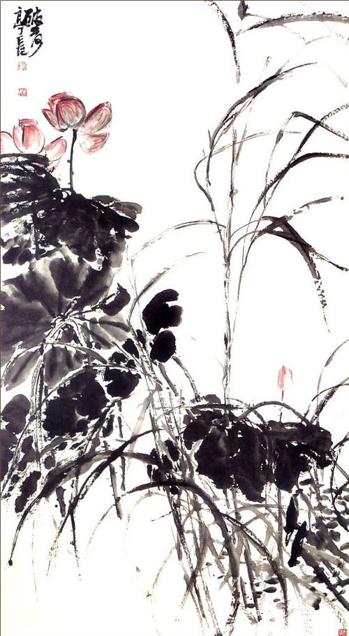 吴昌硕风格的水墨画作展示