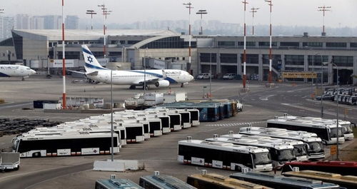 以色列本古里安国际机场导弹袭击后场景