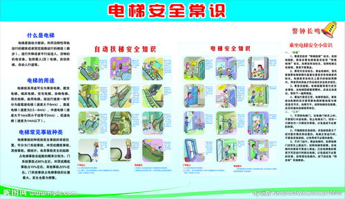 电梯安全宣传海报设计图