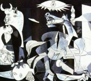 毕加索作品《格尔尼卡》复制展品