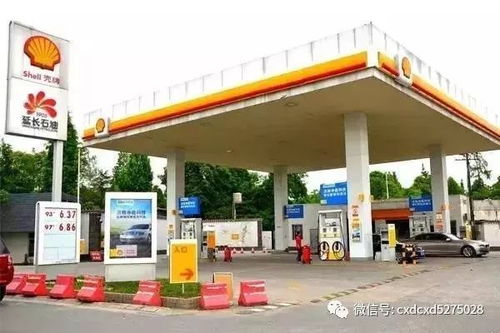 加油站油价牌特写