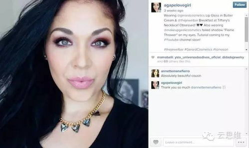 社交媒体上发布的自拍图片