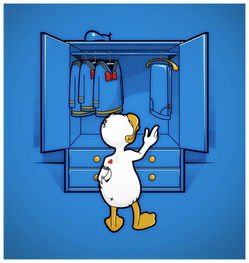 网友制作的机器人休息插画