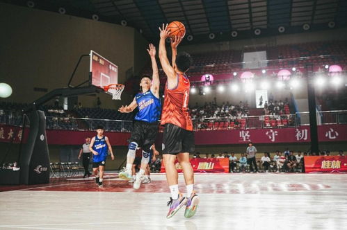 篮球比赛中球员激烈对抗