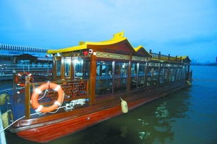 武汉东湖夜景游船照片