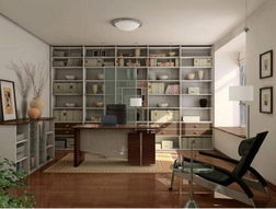 人在书房中翻阅古籍